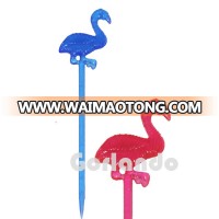 Wonderful new design plastic flamingo cocktail stirrer