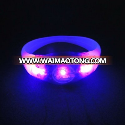 LED sound sensor motion sensor Flashing silicon party concert bracelets wristbands