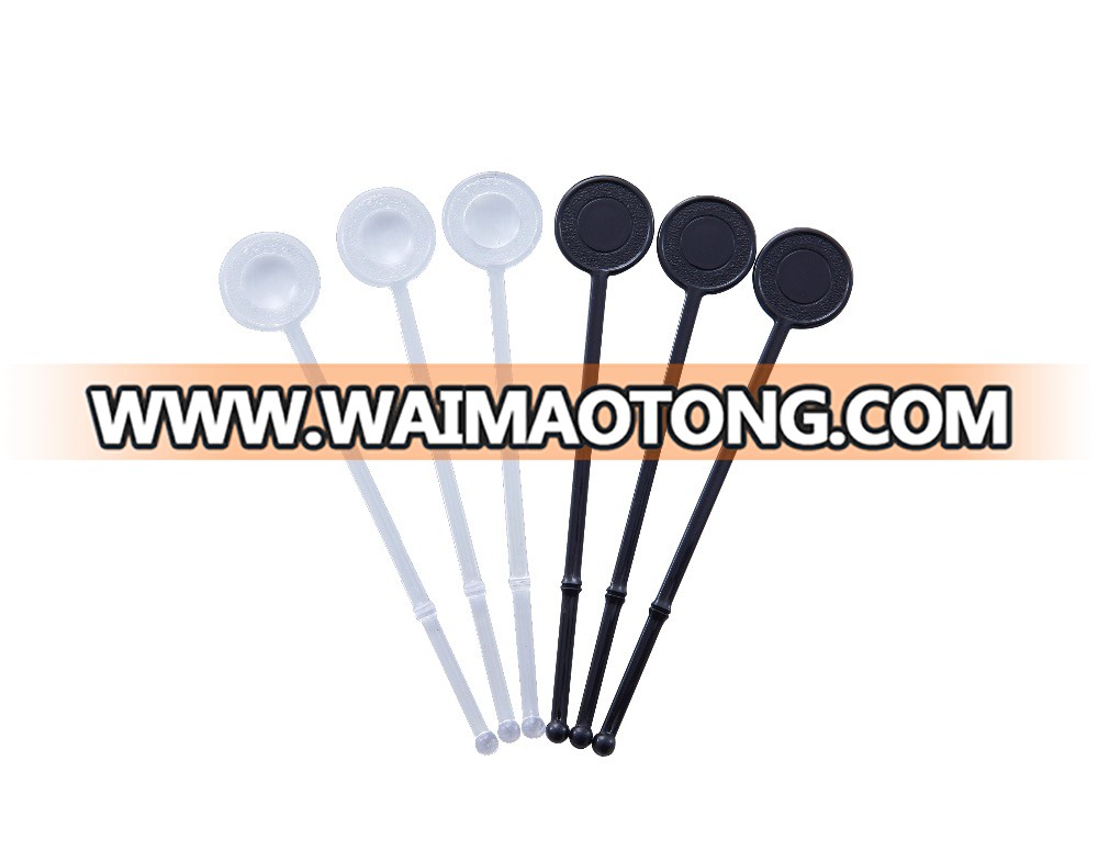 Manufacturer directly supply high quality custom new design fancy big disposable plastic cocktail stirrer